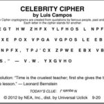 celebrity cipher